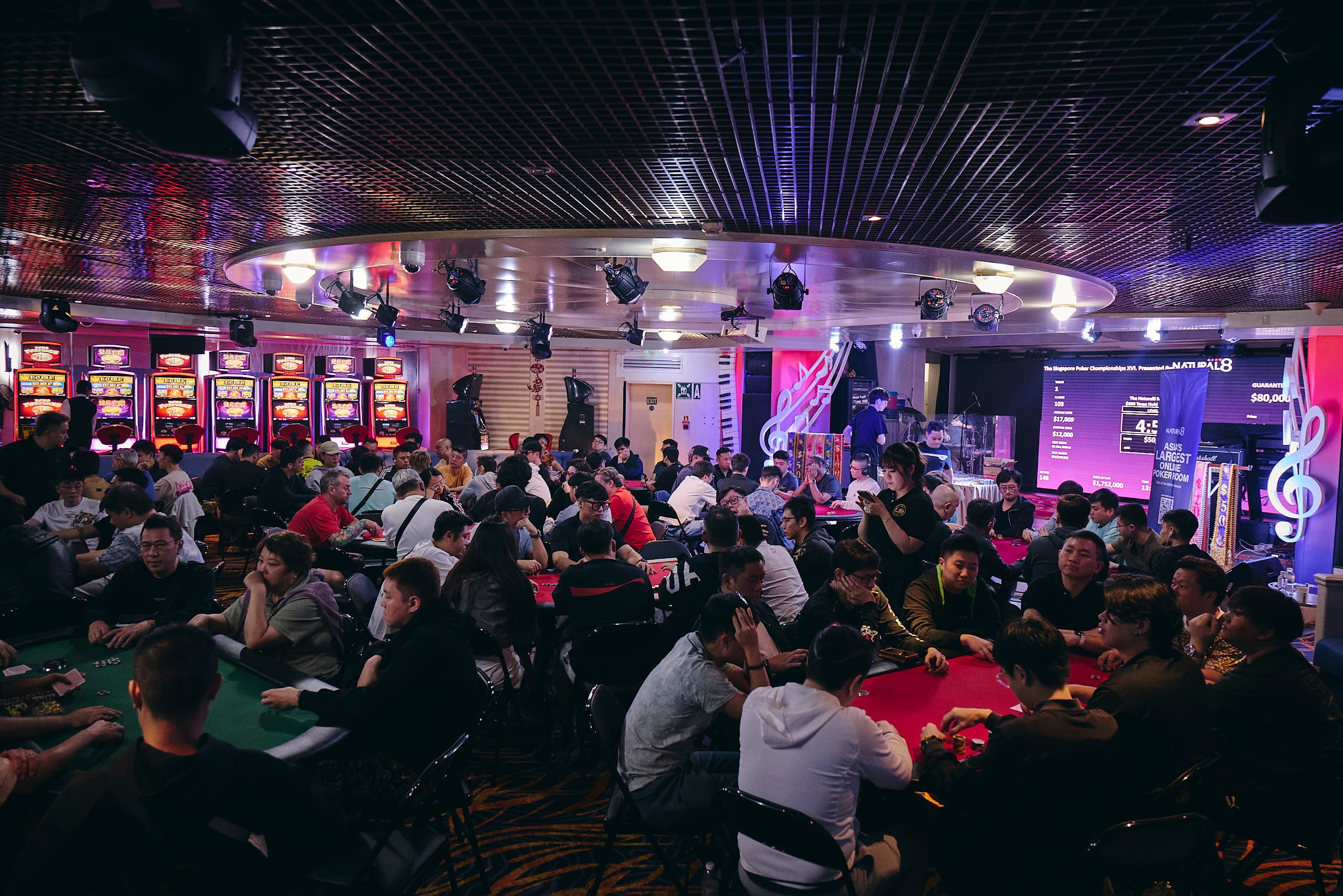 SPC poker room aboard the Aegean Paradise